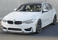 BMW 3 Serie F30/F31 2012–2019 DPT Lip V-2 voorbumper lip (Voor M3, glanzend zwart) foto 4