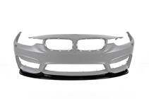 BMW 3 Serie F30/F31 2012–2019 DPT Lip V-2 voorbumper lip (Voor M3, glanzend zwart) foto 2