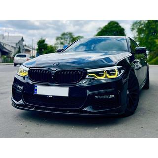 Voorbumper lip spoiler DPT Lip V1 (voor M-Performance 2017-2020, hoogglans zwart) BMW 5 Serie G30/G31 2017–2023 foto 3