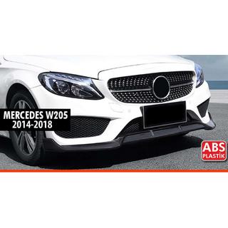 Voorspoilerlip voorbumper DPT V1 (2014-2018, alleen voor AMG-Line, hoogglans zwart) Mercedes C-klasse W205 2014–2021 foto 1
