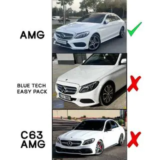 Voorspoilerlip voorbumper DPT V1 (2014-2018, alleen voor AMG-Line, hoogglans zwart) Mercedes C-klasse W205 2014–2021 foto 3