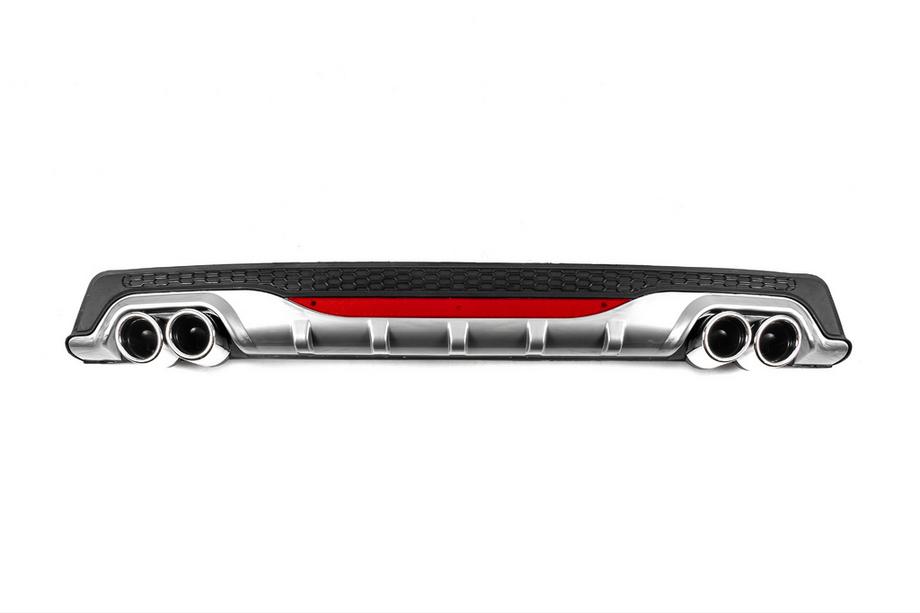 Universele achterdiffuser DPT AMG Style V-2 (ABS) (grijs + hoogglans zwart) Foto 1