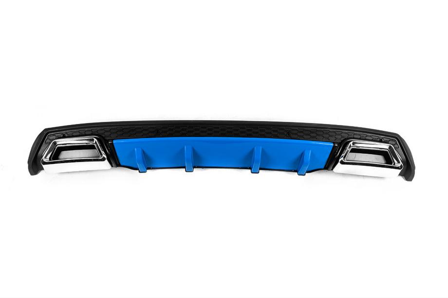 Universele achterdiffuser DPT V-3 (ABS) (blauw + zwart hoogglans) Foto 1