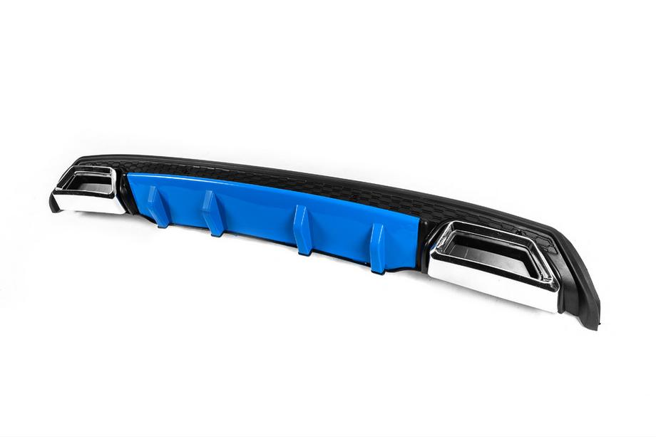 Universele achterdiffuser DPT V-3 (ABS) (blauw + zwart hoogglans) Foto 2