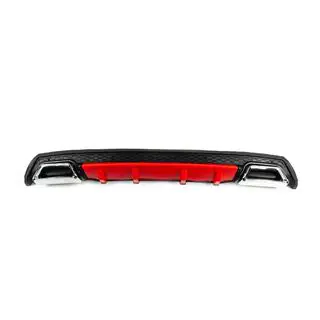 Universele achterdiffuser DPT V-5 (ABS) (rood+zwart hoogglans) foto 1
