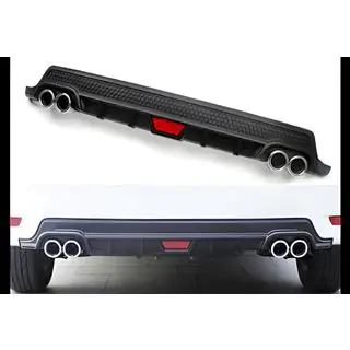 Universele achterdiffuser DPT V-9 (ABS) (mat zwart) foto 3