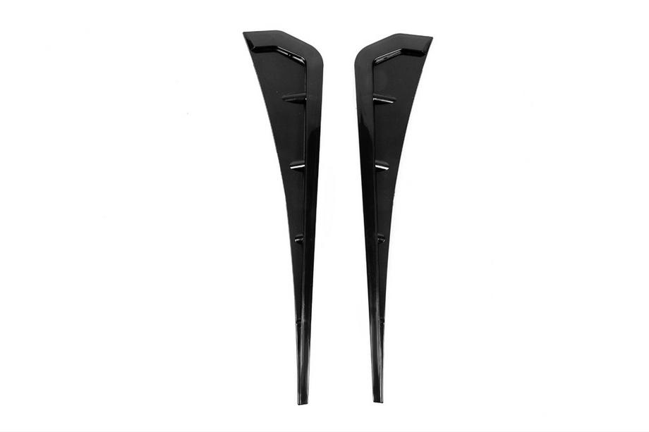 Universele zijscherm-roosters DPT V-1 (ABS) (2 stuks) (hoogglans zwart) Foto 1