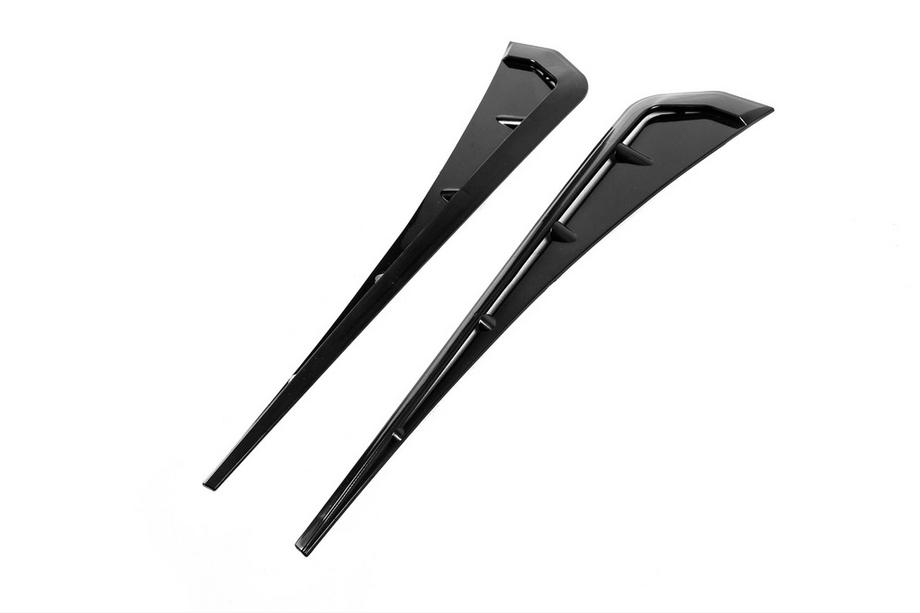 Universele zijscherm-roosters DPT V-1 (ABS) (2 stuks) (hoogglans zwart) Foto 5
