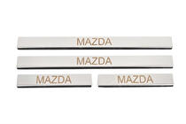 Mazda 6 2003–2008 Instaplijsten Carmos (set van 4, RVS) V-3 foto 1