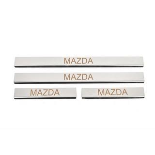 Instaplijsten Carmos (set van 4, RVS) V-3 Mazda 3 2009–2013 foto 1