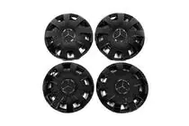 Mercedes Sprinter W907/W910 2018– Wieldoppen zwart ABS (1-ring, set 4 st.) foto 1
