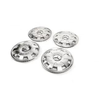 RVS wieldoppen Petals (1-delig, 4 stuks) foto 2