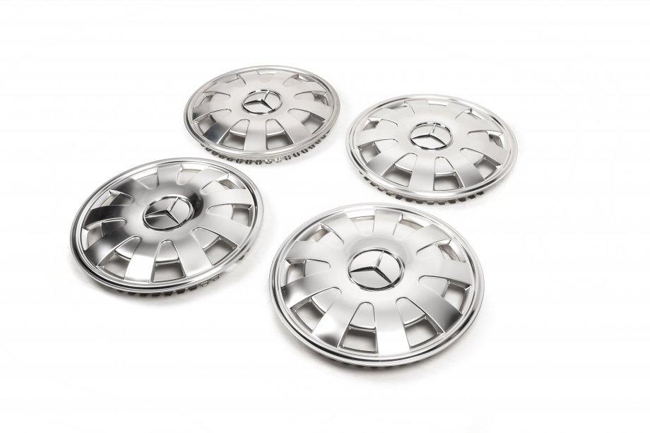 Mercedes Sprinter W907/W910 2018– RVS wieldoppen Petals (1-delig, 4 stuks) Foto 2
