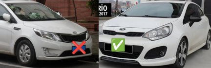 Kia Rio 2012–2017 Spiegelkappen BMW-Style (zonder knipperlicht, 2 stuks) foto 2