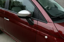 Fiat 500/500L 2013–2022 RVS spiegelkappen (2 stuks, Carmos) foto 1