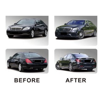 Facelift kit voor W222 AMG S63 Mercedes S-сlass W221 2005–2013 foto 4