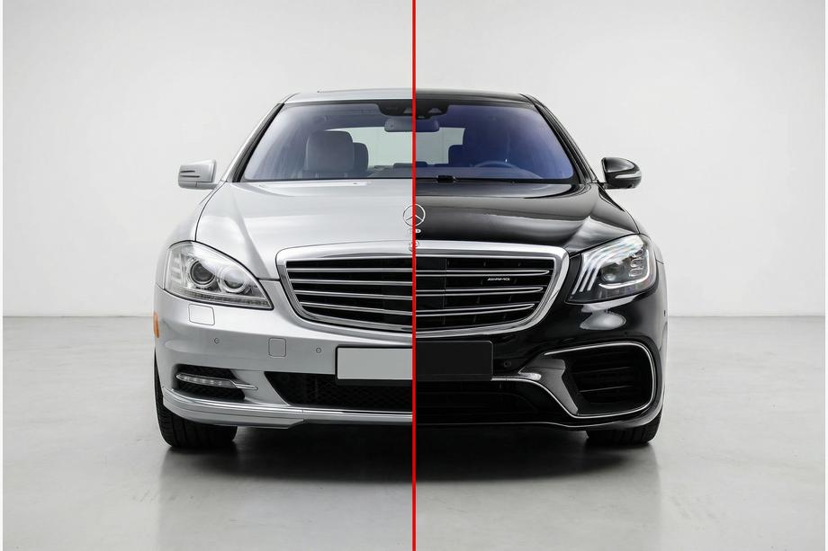Mercedes S-class W221 2005–2013 Facelift kit voor W222 AMG S63 Image