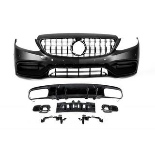 Bodykit met diffuser voor Coupe (AMG C63-designs 2018-2021) Mercedes C-klasse W205 2014–2021 foto 1