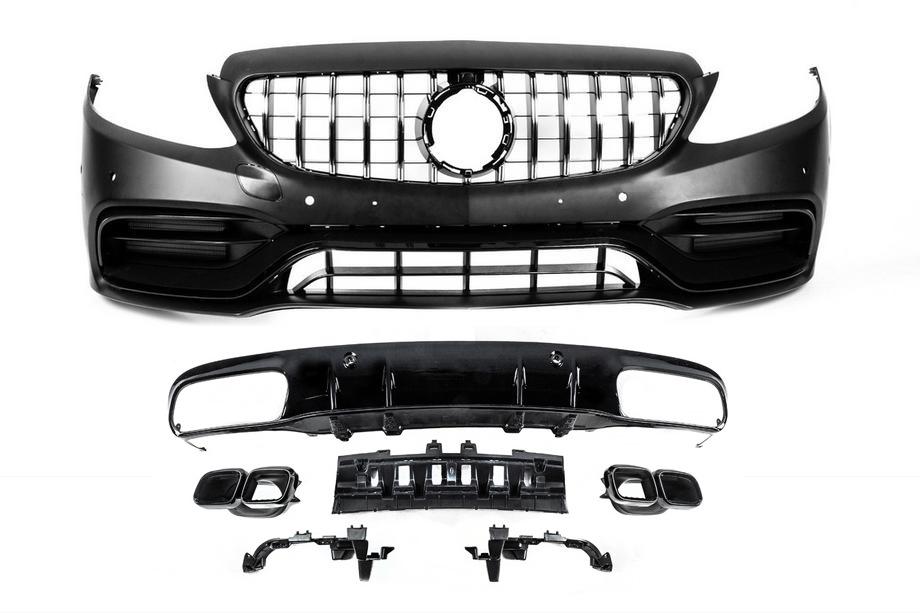 Mercedes C-klasse W205 2014–2021 Bodykit met diffuser voor Coupe (AMG C63-designs 2018-2021) Image