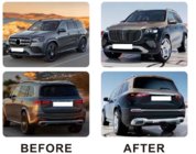 Mercedes GLS X167 2019– Maybach 2024 bodykit (complete bumpers) foto 8