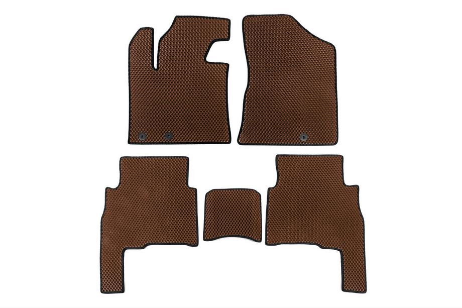 Kia Sorento II XM 2009–2014 Vloermatten 2009-2012 (EVA, bruin) Image