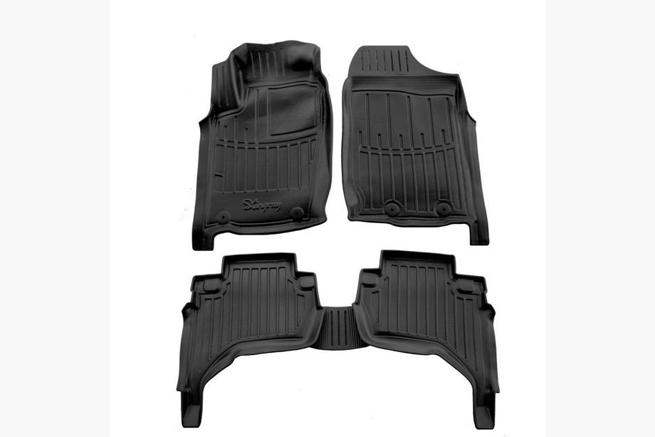 Mitsubishi L200 2006–2015 Stingray 3D rubber vloermatten (Arabische versie, 5 stuks) Image