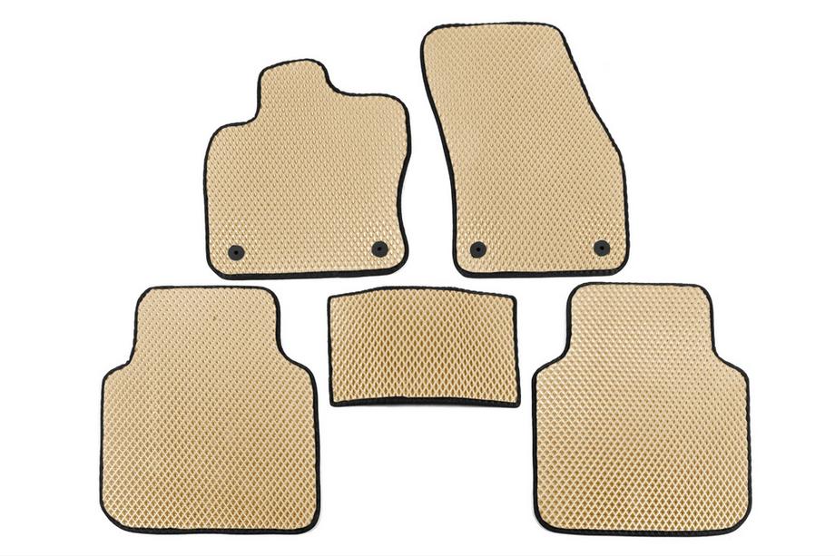 Volkswagen Tiguan 2016–2023 EVA automatten (Allspase, 2 rijen, beige) Image