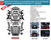 Mercedes G-klasse W463 1990–2018 Restyling set voor G900 Roket foto 2