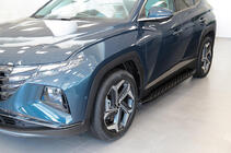 Hyundai Tucson NX4 2021– Sidesteps Shining Black (2 st., aluminium) foto 4