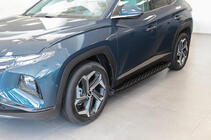 Hyundai Tucson NX4 2021– Sidesteps Shining Black (2 st., aluminium) foto 5