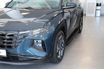 Hyundai Tucson NX4 2021– Sidesteps Shining Black (2 st., aluminium) foto 6