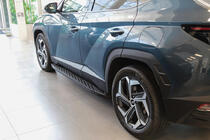 Hyundai Tucson NX4 2021– Sidesteps Shining Black (2 st., aluminium) foto 7