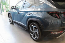 Hyundai Tucson NX4 2021– Sidesteps Shining Black (2 st., aluminium) foto 8