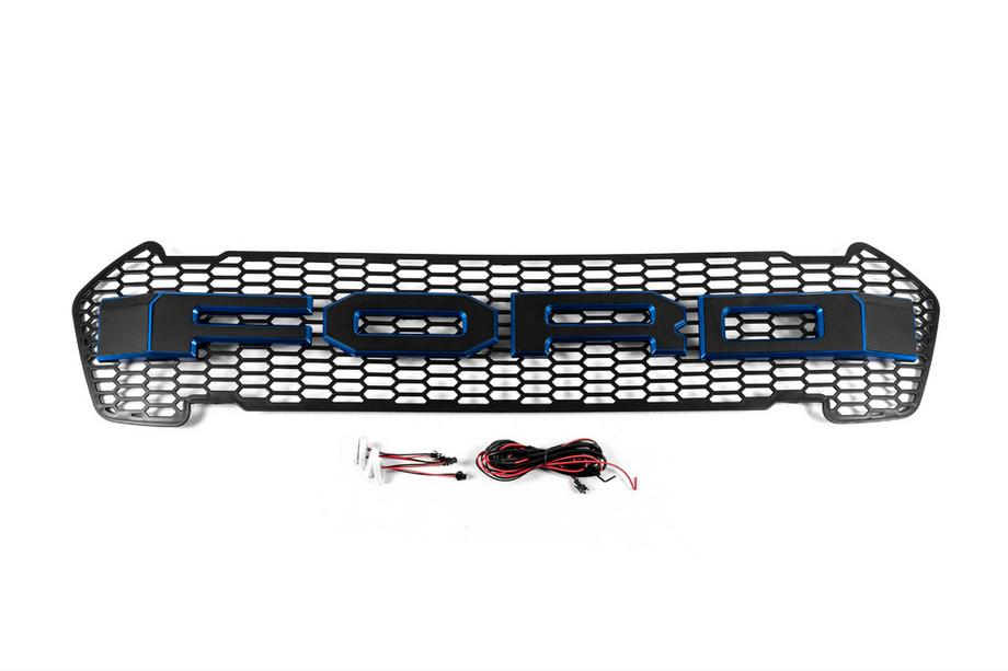 Ford Ranger 2011–2022 Voorgrille (2015-2018, blauw, LED) Foto 1