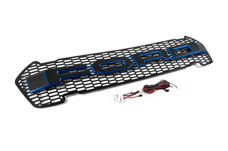 Ford Ranger 2011–2022 Voorgrille (2015-2018, blauw, LED) Foto 4