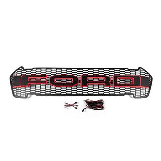 Voorgrille (2015-2018, rood, LED) Ford Ranger 2011–2022 foto 1