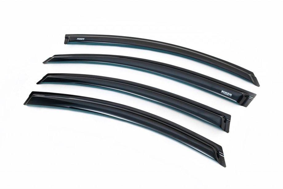 Mazda 6 2008–2012 Afgeprijsd Raamwindkappen (4 stuks, Niken) (linker voorste kapot) Image