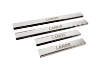 Daewoo Lanos 1998–2017 Carmos V3 dorpellijsten (4 stuks, RVS) foto 3