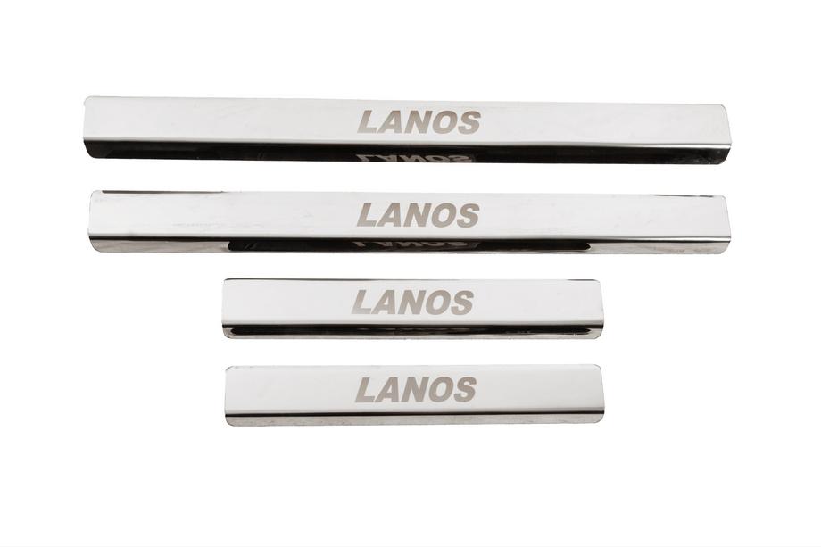 Daewoo Lanos 1998–2017 Carmos V3 dorpellijsten (4 stuks, RVS) Image
