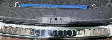 Opel Zafira B 2005–2011 Achterbumperbeschermer Carmos V2 (roestvrij staal) foto 1