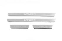 Mitsubishi Lancer 9 2004–2008 Carmos V3 dorpellijsten (4 stuks, RVS) foto 1