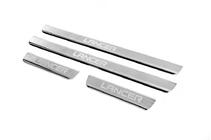 Mitsubishi Lancer 9 2004–2008 Carmos V3 dorpellijsten (4 stuks, RVS) foto 2