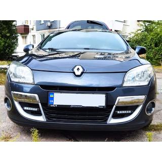 RVS hoekbeschermers voor de voorbumper 2008-2011 Renault Megane III 2009–2016 foto 1