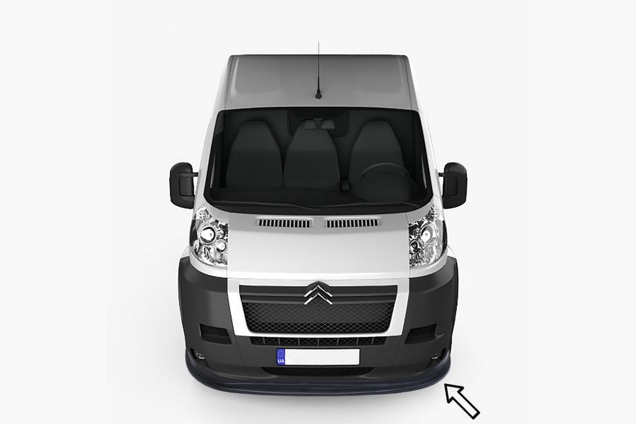 Citroen Jumper 2007–2025 Voorbumper frontlip ESA (2006-2013, zwart) Image