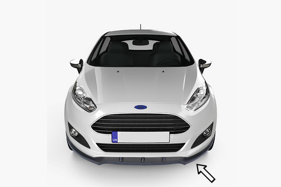 Ford Fiesta 2017– ESA frontlip (zwart) Foto 1