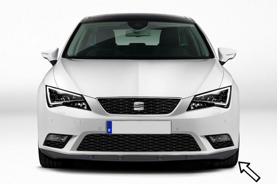 Seat Leon 2013–2020 ESA frontlip (zwart) Image