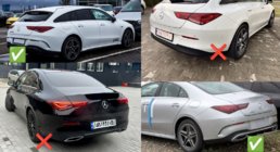 Mercedes CLA C118 2019– Achterdiffuser met uitlaatsierstukken (CLA35-design) foto 4