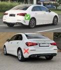 Mercedes A-Klasse W177 2018– Achterdiffuser met uitlaatsierstukken (Design A45 SD) foto 3
