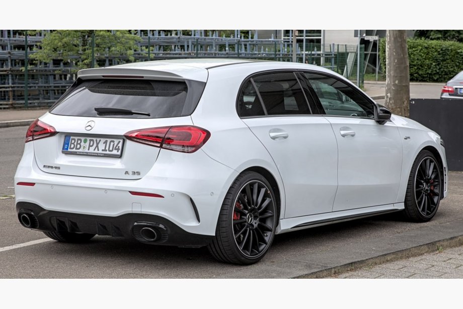 Mercedes A-Klasse W177 2018– Achterdiffuser met uitlaatsierstukken (Design A35 HB) Image