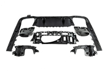 Mercedes E-class W213 2016–2023 Achterdiffuser met uitlaatsierstukken E63-Design Black (voor AMG/AMG-Line 2016-2020) foto 7